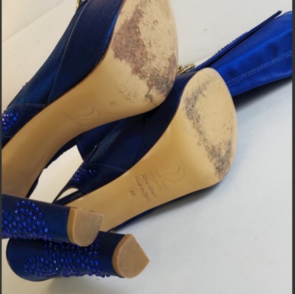 Rare luxury designer Louis David Heels Size 41 & Matching Purse Embellished - Picture 7 of 7